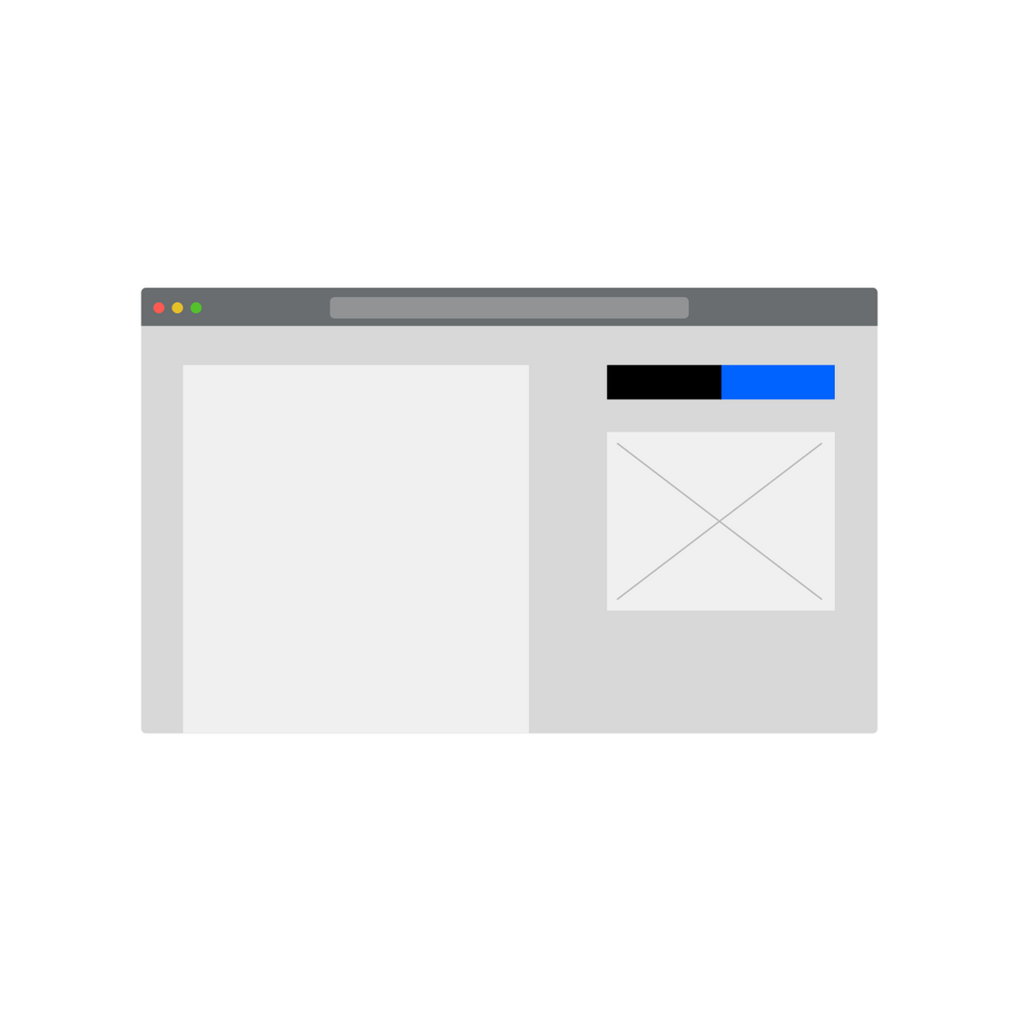 If an illustration or image is displayed on the right, buttons should be displayed above the image. If an illustration or image is displayed on the right, buttons should be displayed above the image.
