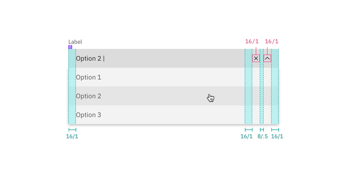 Spacing for multiselect dropdown with filtering